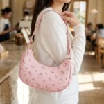 Bolsa de Mão de Couro Sintético Sanrio Hello Kitty - Bolsa de Ombro Feminina de Grande Capacidade, Adequada para Uso Diário, Compras, Casamento,