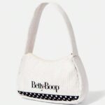 Betty Boop Uma Bolsa de Axila de Corduroy com Tema Betty Boop, Versátil para Múltiplos Cenários, com Grande Capacidade, Ultralight, Durável, Vers